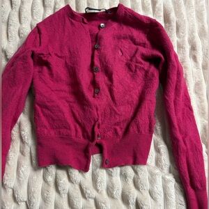 Pink Button-Up Cardigan